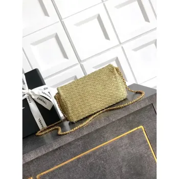 Chanel 25C AS5279 Flap bag Braided Lurex & Gold Tone Metal