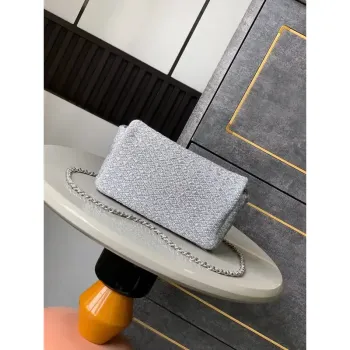 Chanel 25C AS5279 Flap bag Braided Lurex & Silver Tone Metal