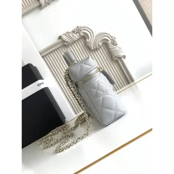 Chanel 25C Vanity with Chain Grained Calfskin AP4407 Gray