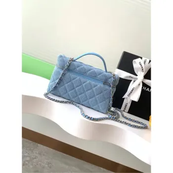 Chanel AP4407 Vanity with Chain Denim Blue Bag