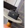 Chanel AP4407 Vanity with Chain Grained Calfskin Black