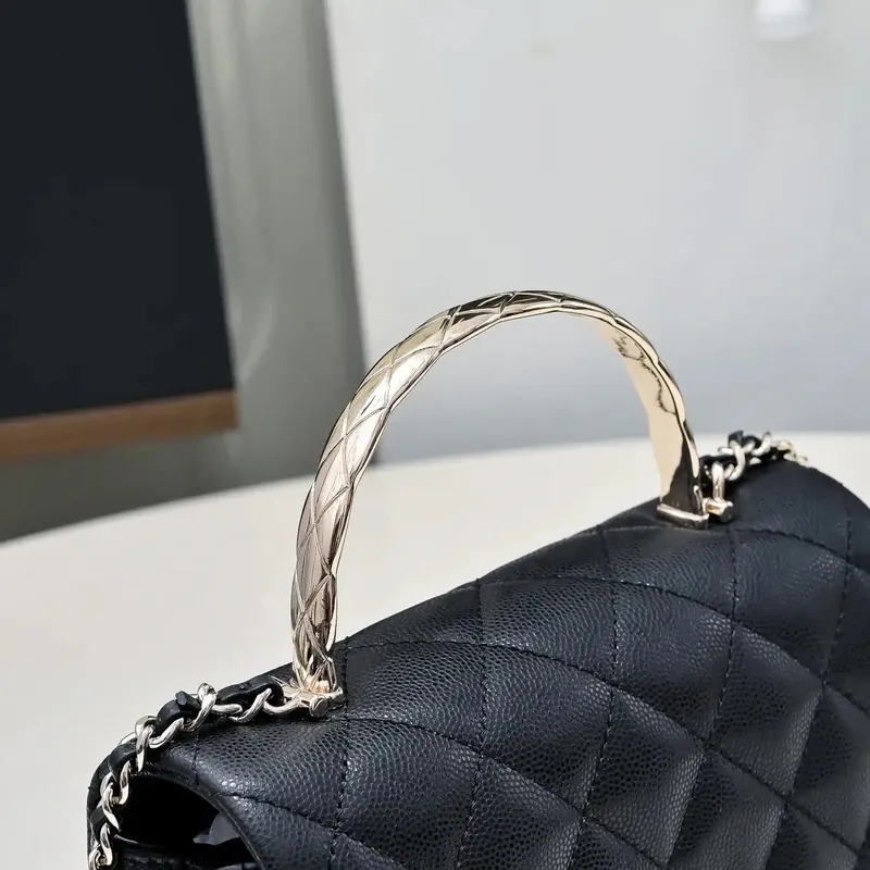 Chanel Crush Handle box Bag Calfskin AS4591 Black