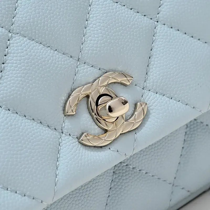 Chanel Crush Handle box Bag Calfskin AS4591 Blue