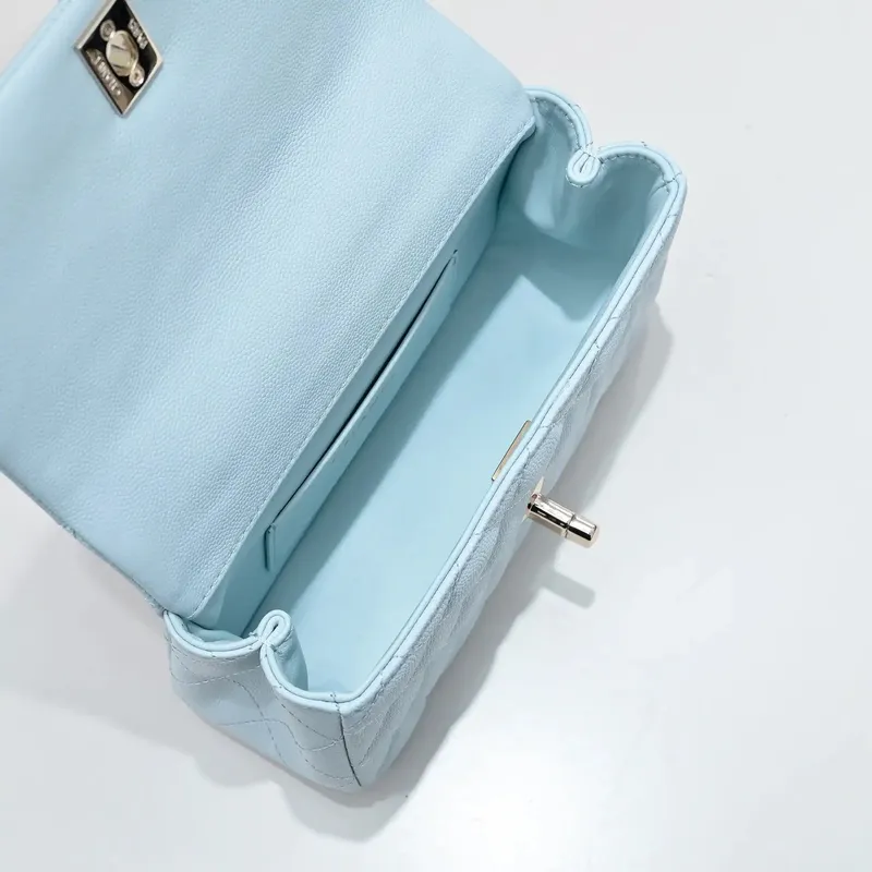 Chanel Crush Handle box Bag Calfskin AS4591 Blue