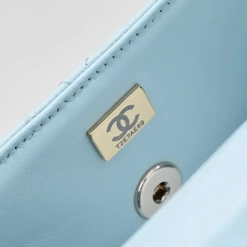 Chanel Crush Handle box Bag Calfskin AS4591 Blue