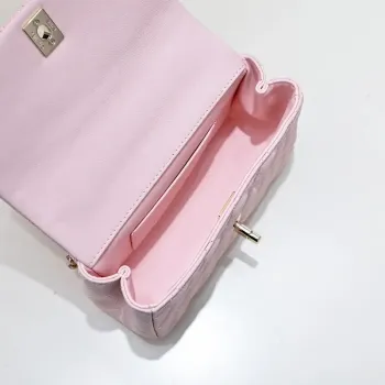 Chanel Crush Handle box Bag Calfskin AS4591 Pink