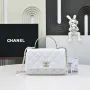 Chanel Crush Handle box Bag Calfskin AS4591 White