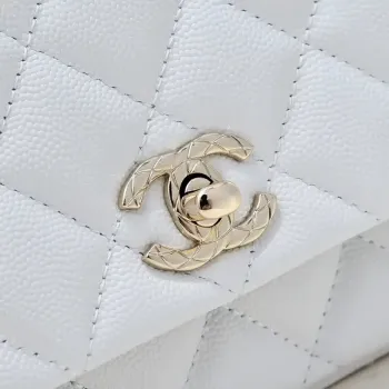 Chanel Crush Handle box Bag Calfskin AS4591 White