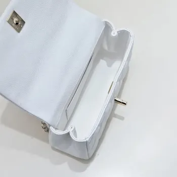 Chanel Crush Handle box Bag Calfskin AS4591 White