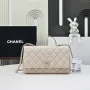 Chanel Crush Handle box Bag Calfskin AS5554 Apricot