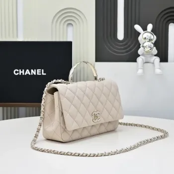 Chanel Crush Handle box Bag Calfskin AS5554 Apricot