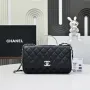 Chanel Crush Handle box Bag Calfskin AS5554 Black