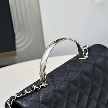 Chanel Crush Handle box Bag Calfskin AS5554 Black