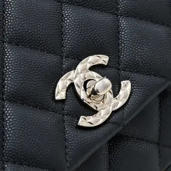 Chanel Crush Handle box Bag Calfskin AS5554 Black
