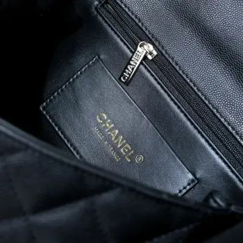 Chanel Crush Handle box Bag Calfskin AS5554 Black