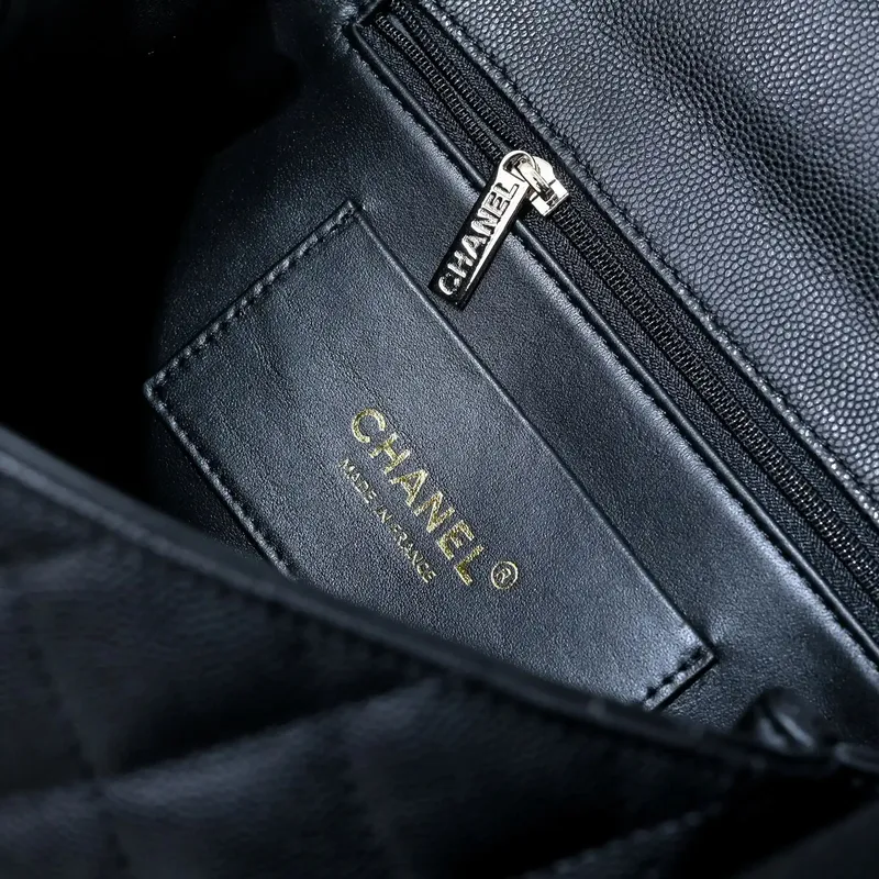 Chanel Crush Handle box Bag Calfskin AS5554 Black