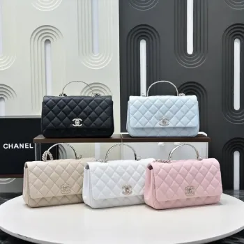 Chanel Crush Handle box Bag Calfskin AS5554 Blue