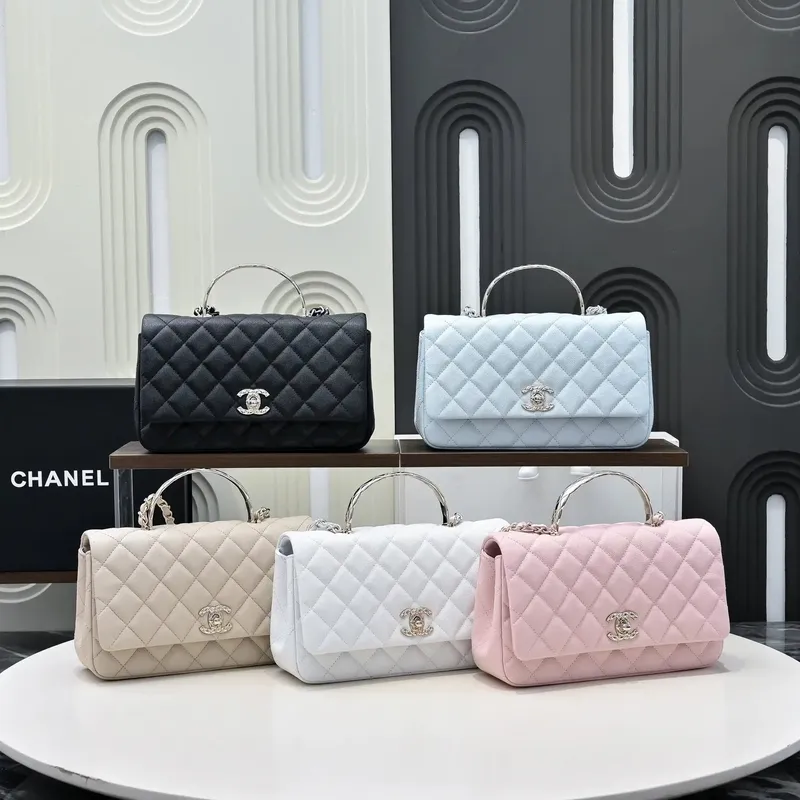 Chanel Crush Handle box Bag Calfskin AS5554 Blue