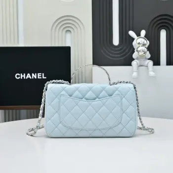 Chanel Crush Handle box Bag Calfskin AS5554 Blue