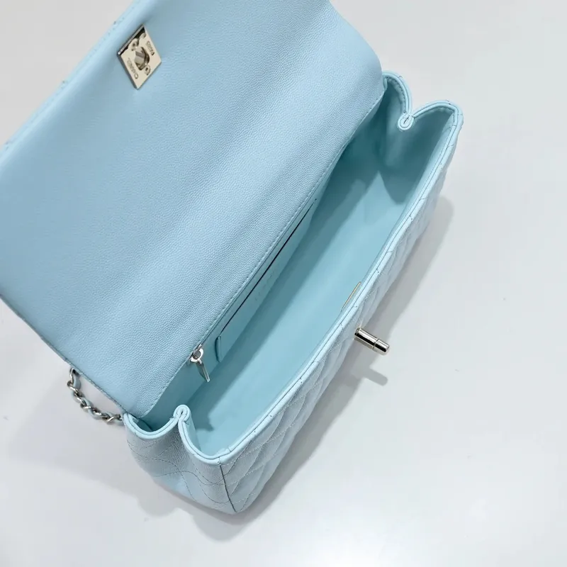 Chanel Crush Handle box Bag Calfskin AS5554 Blue