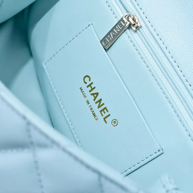 Chanel Crush Handle box Bag Calfskin AS5554 Blue