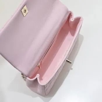 Chanel Crush Handle box Bag Calfskin AS5554 Pink