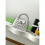 Chanel 25C AS4416 Mini Shopping Bag shiny Calfskin Silver
