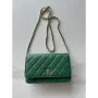 Chanel AP4241 Classic Wallet On Chain Grained Shiny Calfskin Deep Green