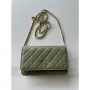 Chanel AP4241 Classic Wallet On Chain Grained Shiny Calfskin bronze green