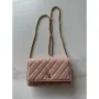 Chanel AP4241 Classic Wallet On Chain Grained Shiny Calfskin Pink