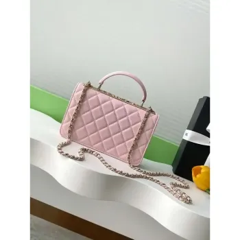 Chanel AP4323 Wallet On Chain Lambskin Diamanté Gold Pink