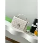 Chanel AP4323 Wallet On Chain Lambskin Diamanté Gold White