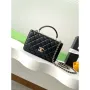 Chanel AP4323 Wallet On Chain Lambskin Diamanté Gold Black