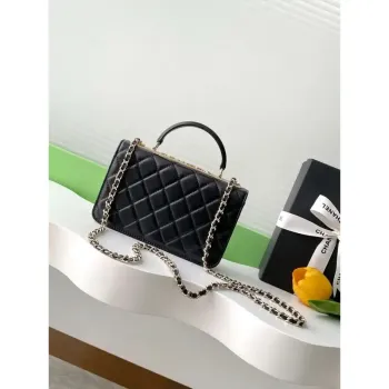 Chanel AP4323 Wallet On Chain Lambskin Diamanté Gold Black