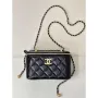 Chanel AP3651 Vanity with Chain Bag Black Lambskin