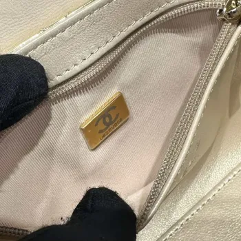 Chanel 25A AS4416 Mini Shopping Bag Mirror Calfskin Gold