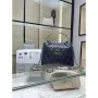 Chanel 25SS Crush With handle box Bag Lambskin AP4591 Navy Blue