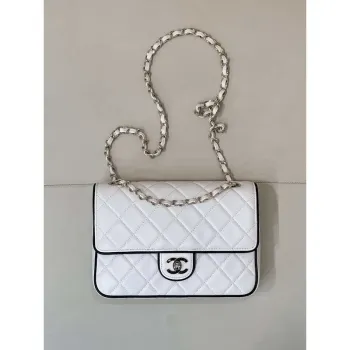 Chanel 2025SS Flap Bag Lambskin AS5150 White
