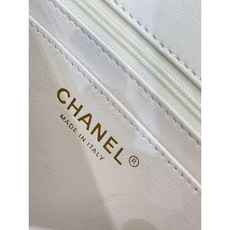 Chanel 2025SS Flap Bag Lambskin AS5150 White