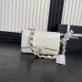 Chanel AS5176 Flap Bag 24K Lambskin White
