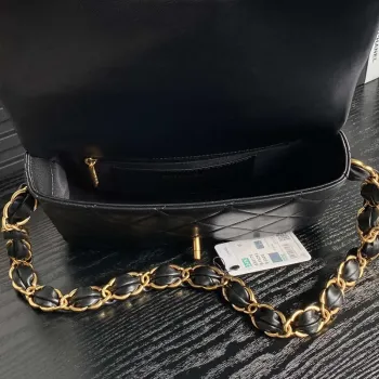 Chanel AS5176 Flap Bag 24K   Black