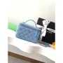 Chanel AP4404 25C Vanity with Chain Denim & Gold Tone Metal Blue
