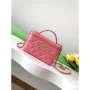 Chanel AP4404 Long Vanity with Chain Grained Calfskin & Gold Tone Metal Rose Pink