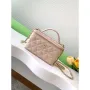 Chanel AP4404 Long Vanity with Chain Grained Calfskin & Gold Tone Metal Apricot