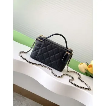 Chanel AP4404 Long Vanity with Chain Grained Calfskin & Gold Tone Metal