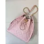 Chanel AS5311 Large Hobo Shiny Calfskin & Gold Tone Metal Pink
