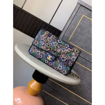 Chanel A01112 Flap Classic 11.12 Handbag High end handmade embroidery Sequined