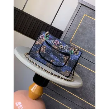 Chanel A01112 Flap Classic 11.12 Handbag High end handmade embroidery Sequined