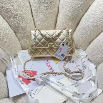 Chanel 25S Flap Gold Lambskin Bag AP5485 gold