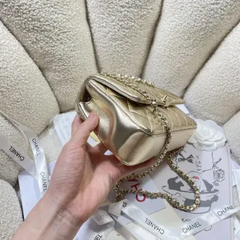 Chanel 25S Flap Gold Lambskin Bag AP5485 gold